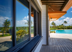 Installed hurricane-rated impact window on new Florida home